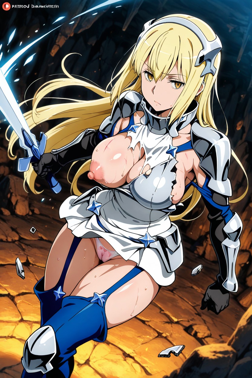 Sweaty Skin, Thighs Exposed, Large Puffy Camel Toe Hentai IA