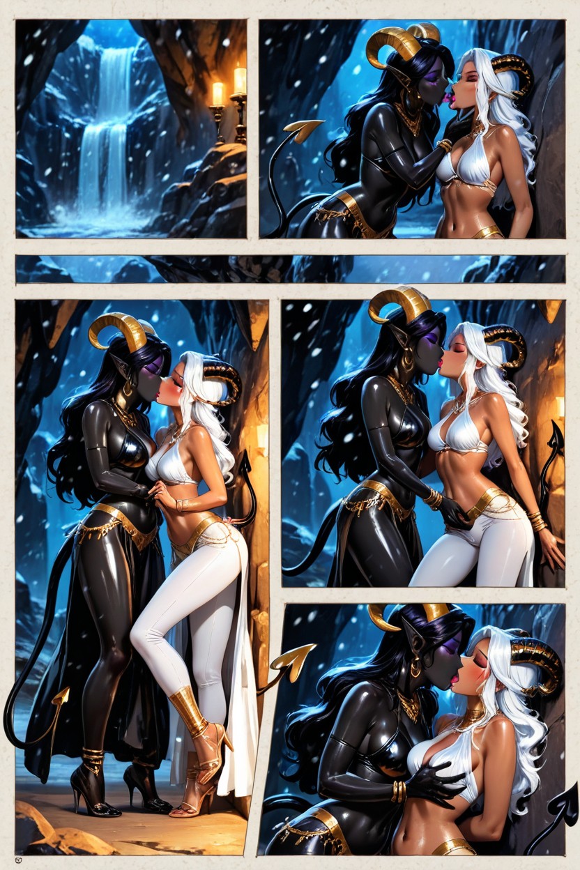 Belly Dancer, Gold Horns, Fit Hentai AI Porn