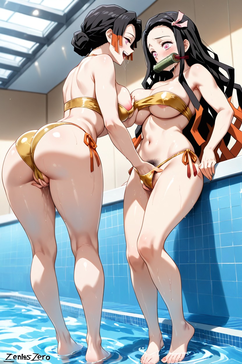 Side View, Fit Milf, Big Ass Hentai AI Porn