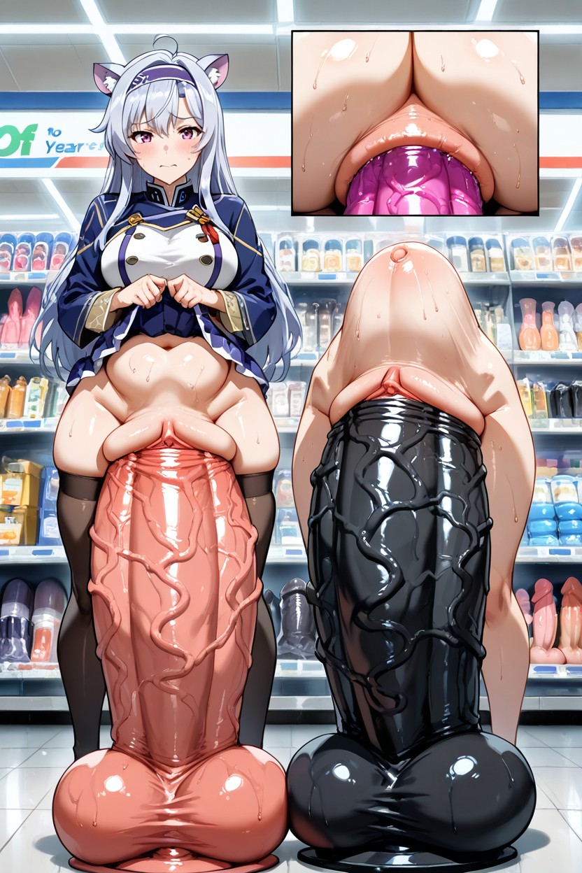 Enormous Dildos, Large Breast, Super Wide Dildo Hentai AI Porn