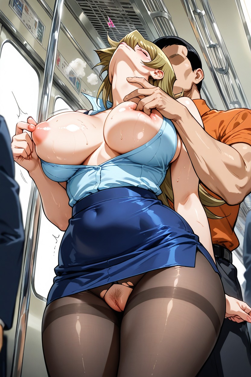 Perfect Hands, Large Ass, Glising Skin Hentai AI Porn