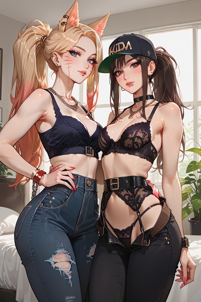 Kda Akali, Older, Medium Breast Hentai AI Porn
