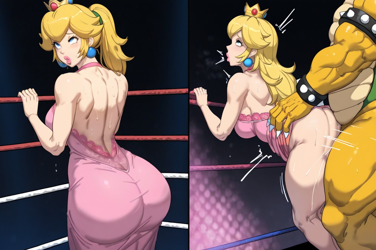 Massive Thighs, Rolling Eyes, Official Pink Dress Hentai AI Porn