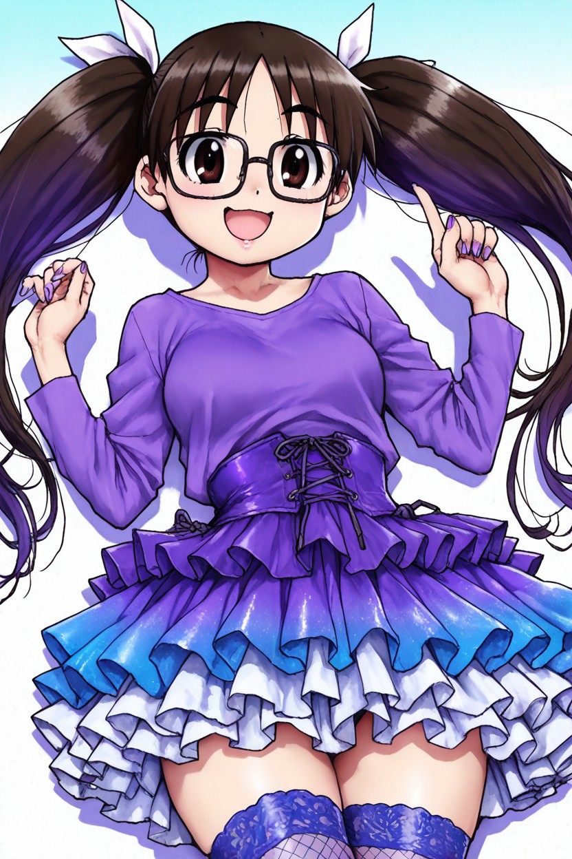 Black Plastic Glasses, Cgi, Hiromitzu Takeda Hentai AI Porn
