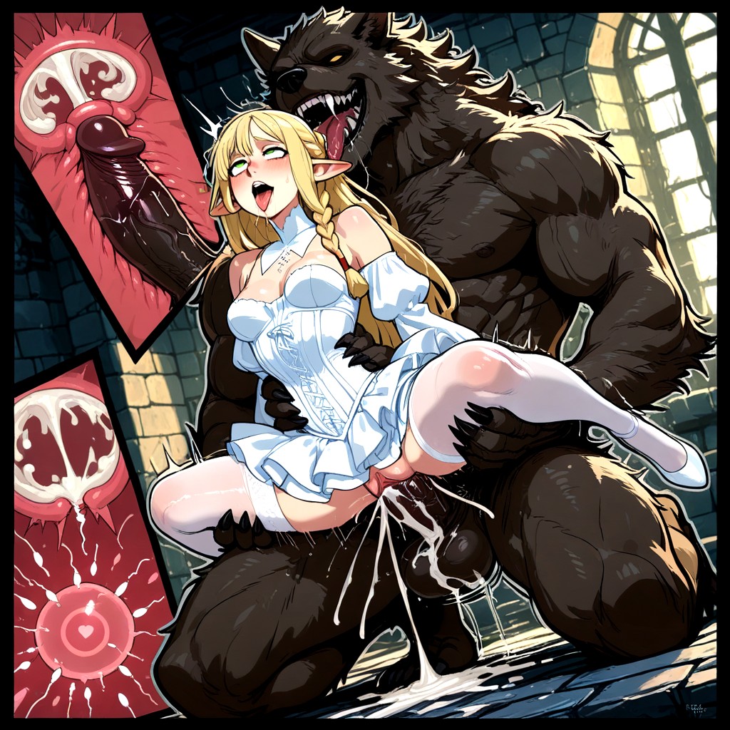 Ripped Clothes, Pencil Style, Cervix Destroyed Womb And Cervix Extremely Filled Womb Extreme Penetration By Knotted Cock Hentai KI Porno