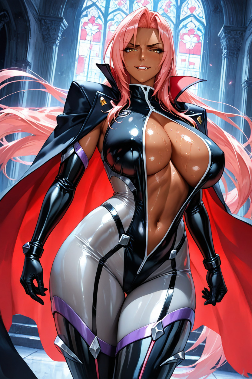 Dark Skin, High Resolution, Bodysuit A Form-fitting Hentai IA