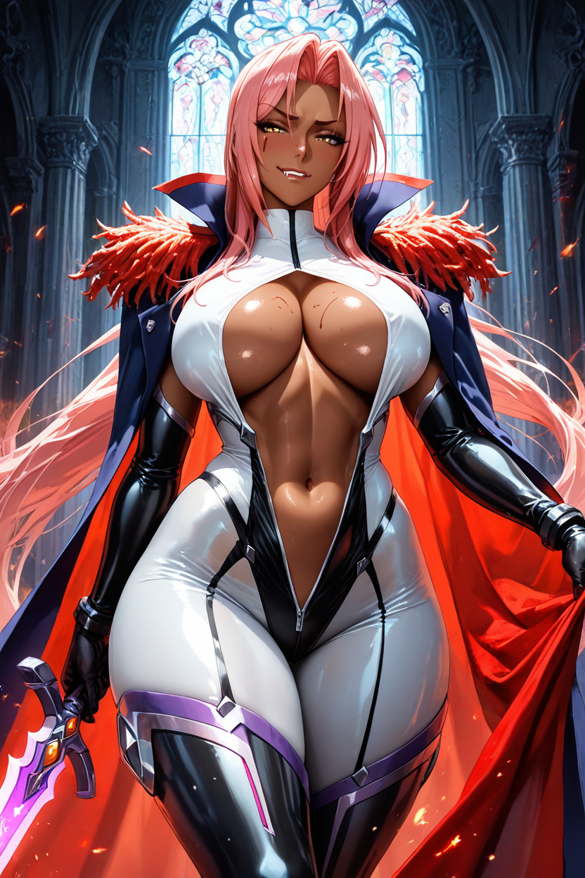 Ultra Quality, Medium Ass, The Bodysuit Has Purple Accents Around The Arms And Legs Hentai AI Porn