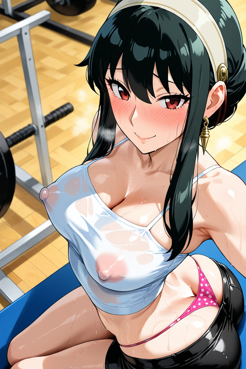 Tight Body, Seductive Expression, Flustered Hentai AI Porn