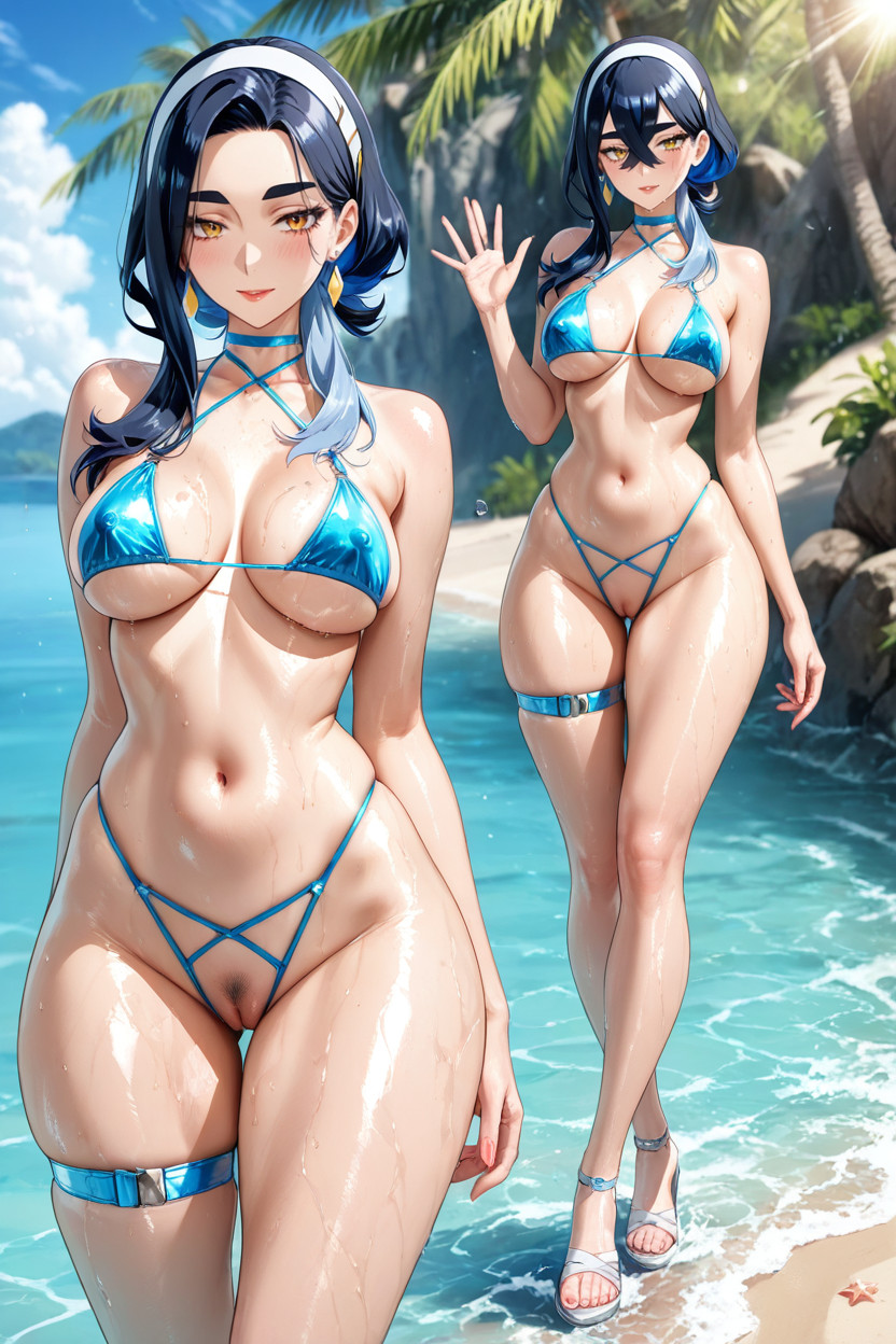 25+, Tight Neoprene, Detailed Background Hentai AI Porn