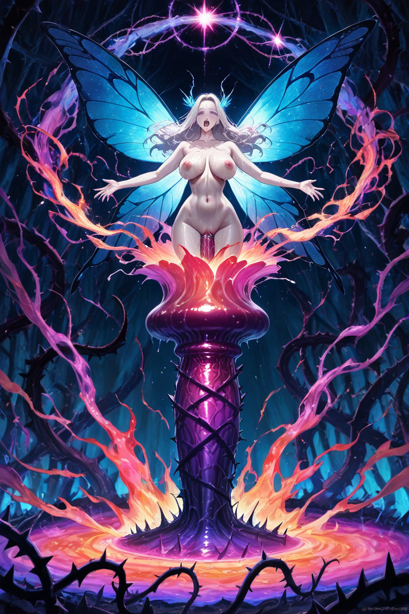 Psychedelic Ground Fog, Highly Detailed Skin Texture, Deep Penetration Hentai IA