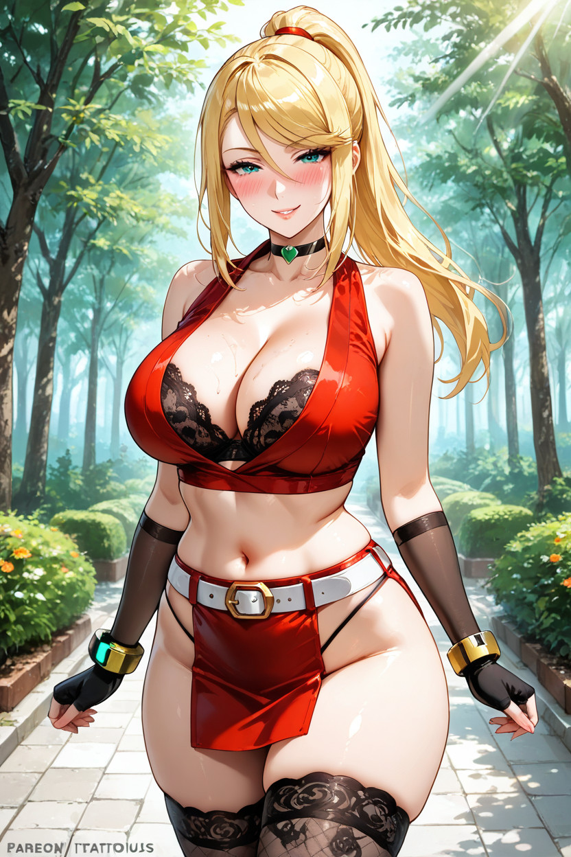 Ultra-detailed, Blushing Face, Flirtatious Look Hentai IA