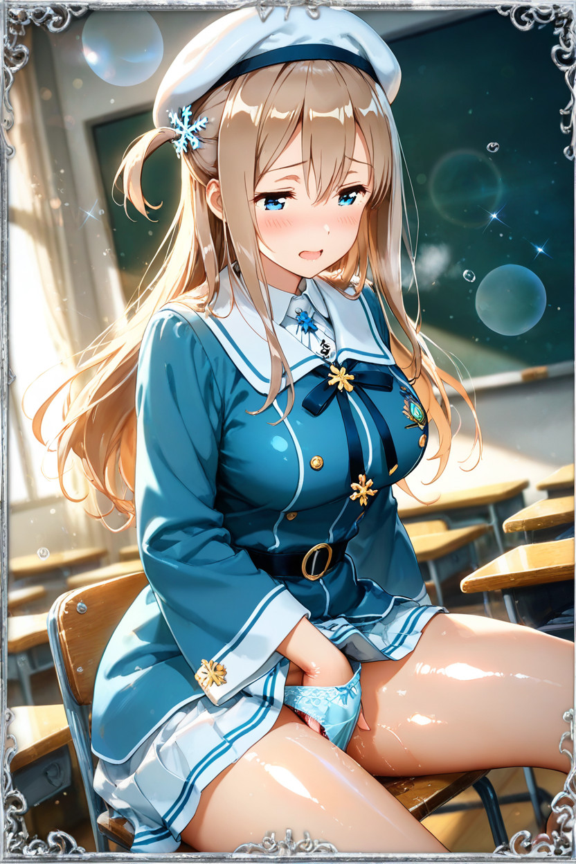 Prism Effect, Metallic Border, Hair Between Eyes Hentai KI Porno
