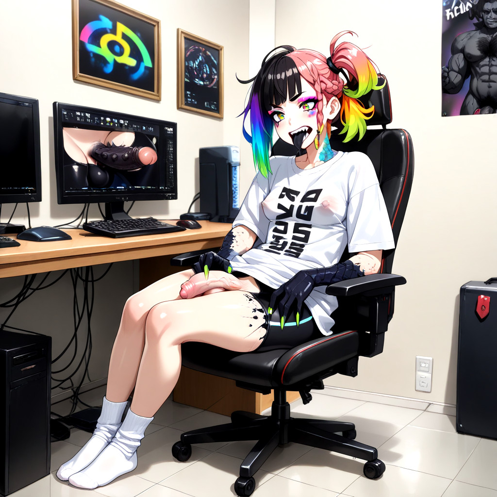 Legs Together, Fun, Long Foreskin Hentai AI Porn