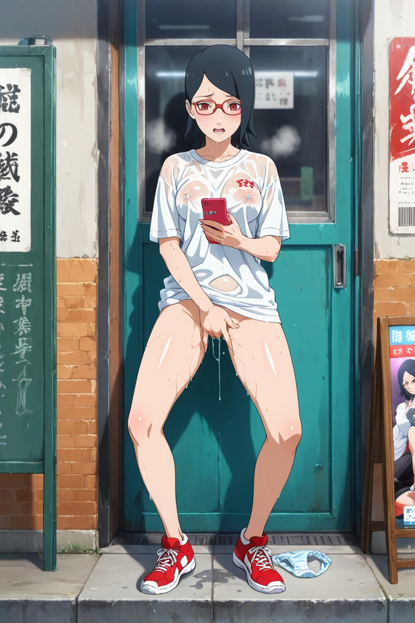 Sweat, Vue De Face, Unworn Panties Porno IA Hentai