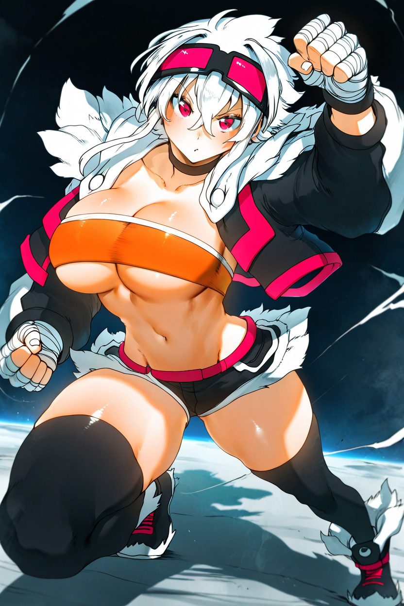 Bandeau, Curvy, Fighter Porno IA Hentai