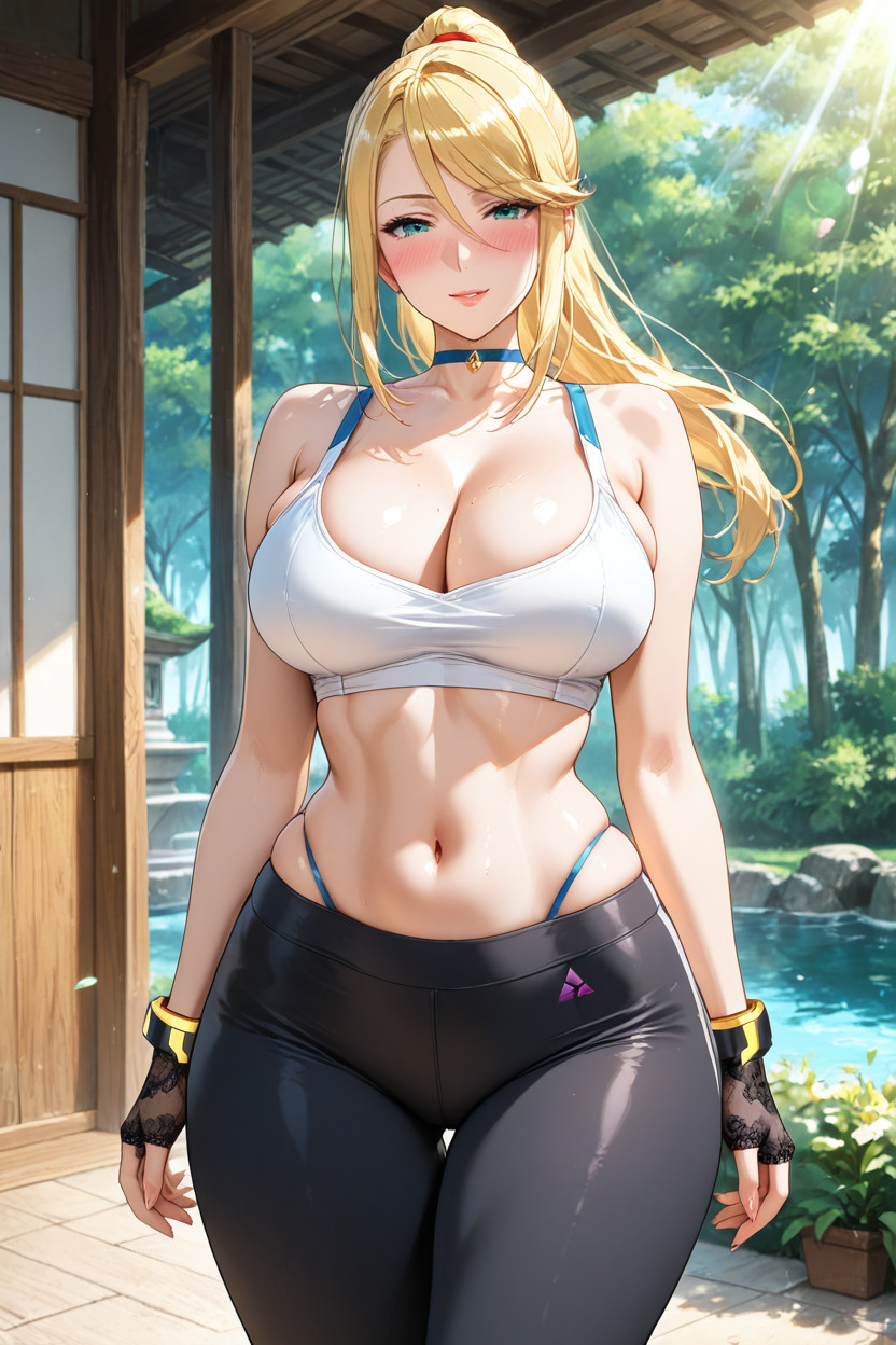 Black Pants, Lace Fingerless Gloves, Perfect Anatomy Hentai IA