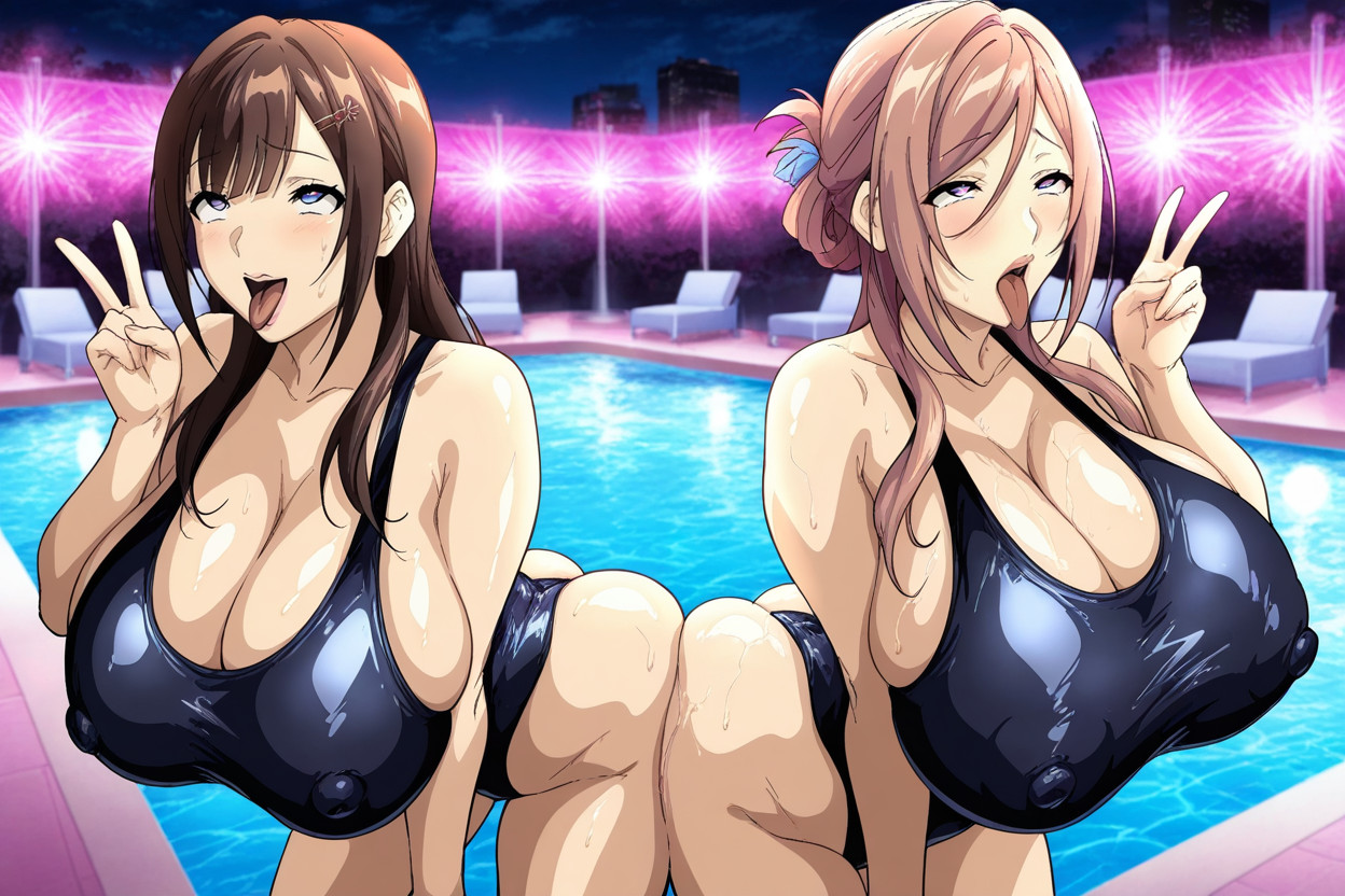 Tsubame Amaya, Himesaki Rinami, Rounded Ass 헨타이 AI 야짤